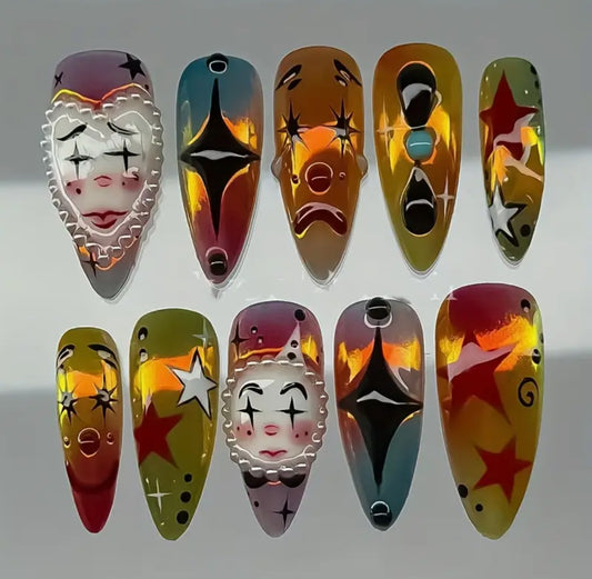Carnival Crush – Almond Art Show Set (10pcs)